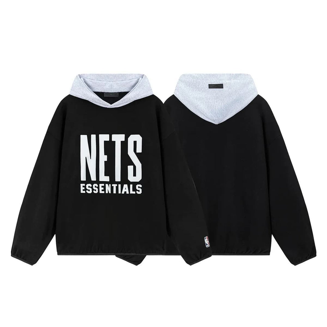 קפוצ’ון NBA ברוקלין נטס – NETS Essentials שחור Edition | HOOPERS