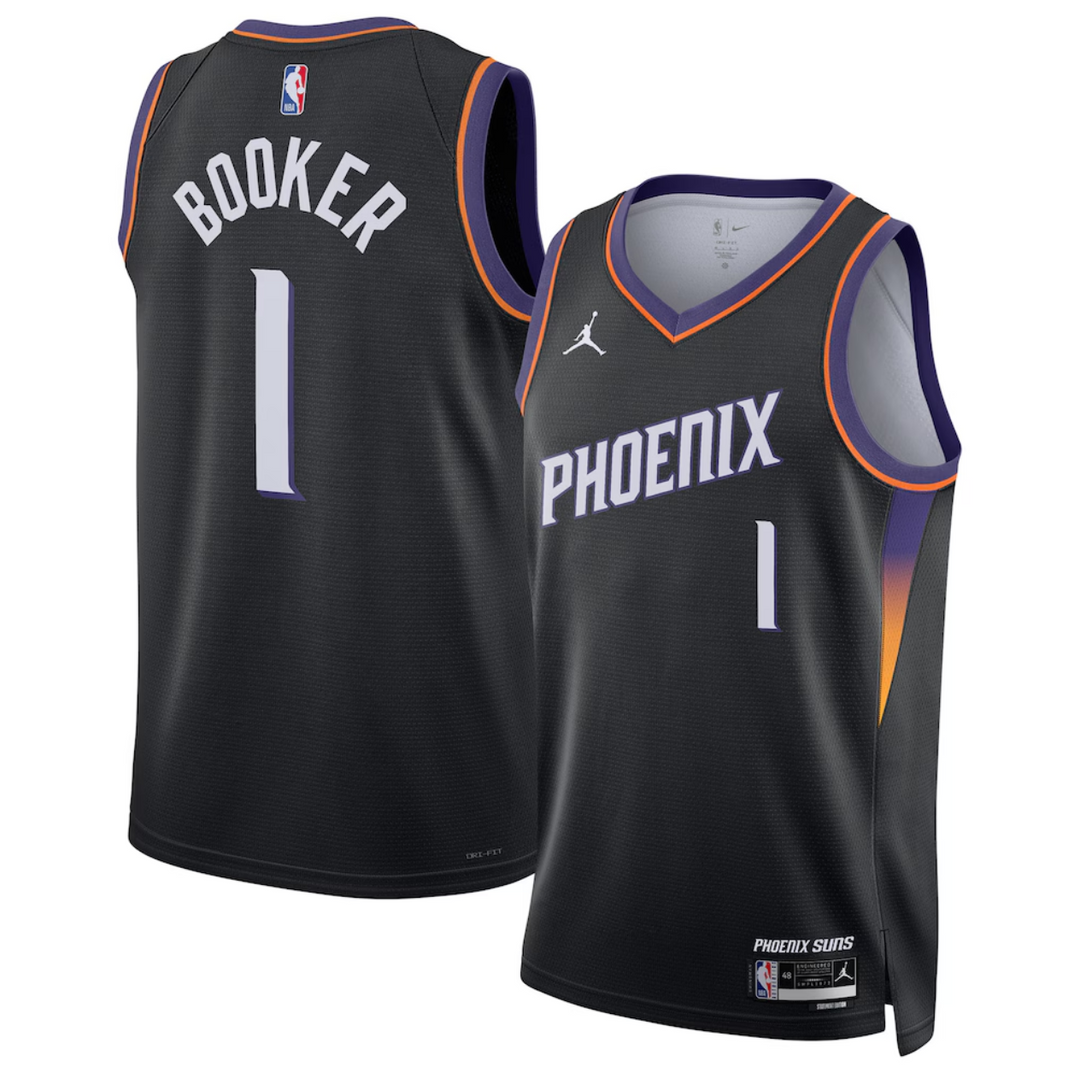 גופיית NBA דווין בוקר פיניקס סאנס – שחור Statement Edition 2025–26 | HOOPERS