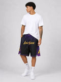 מכנסי JUST DON ליייקרס– LakeShow Edition שחור סגול | HOOPERS