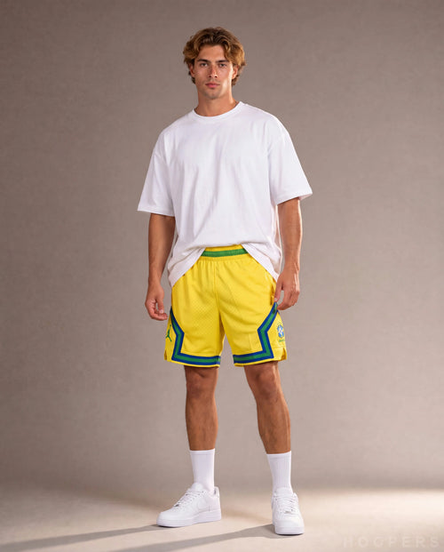 מכנסי Jordan Brasil Edition (צהוב/ירוק/כחול) | HOOPERS