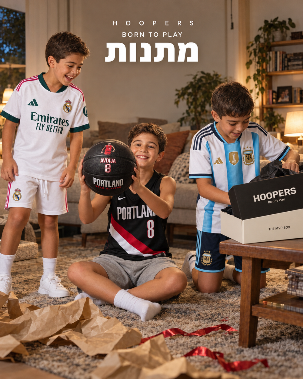 מתנות לחובבי כדורגל וכדורסל