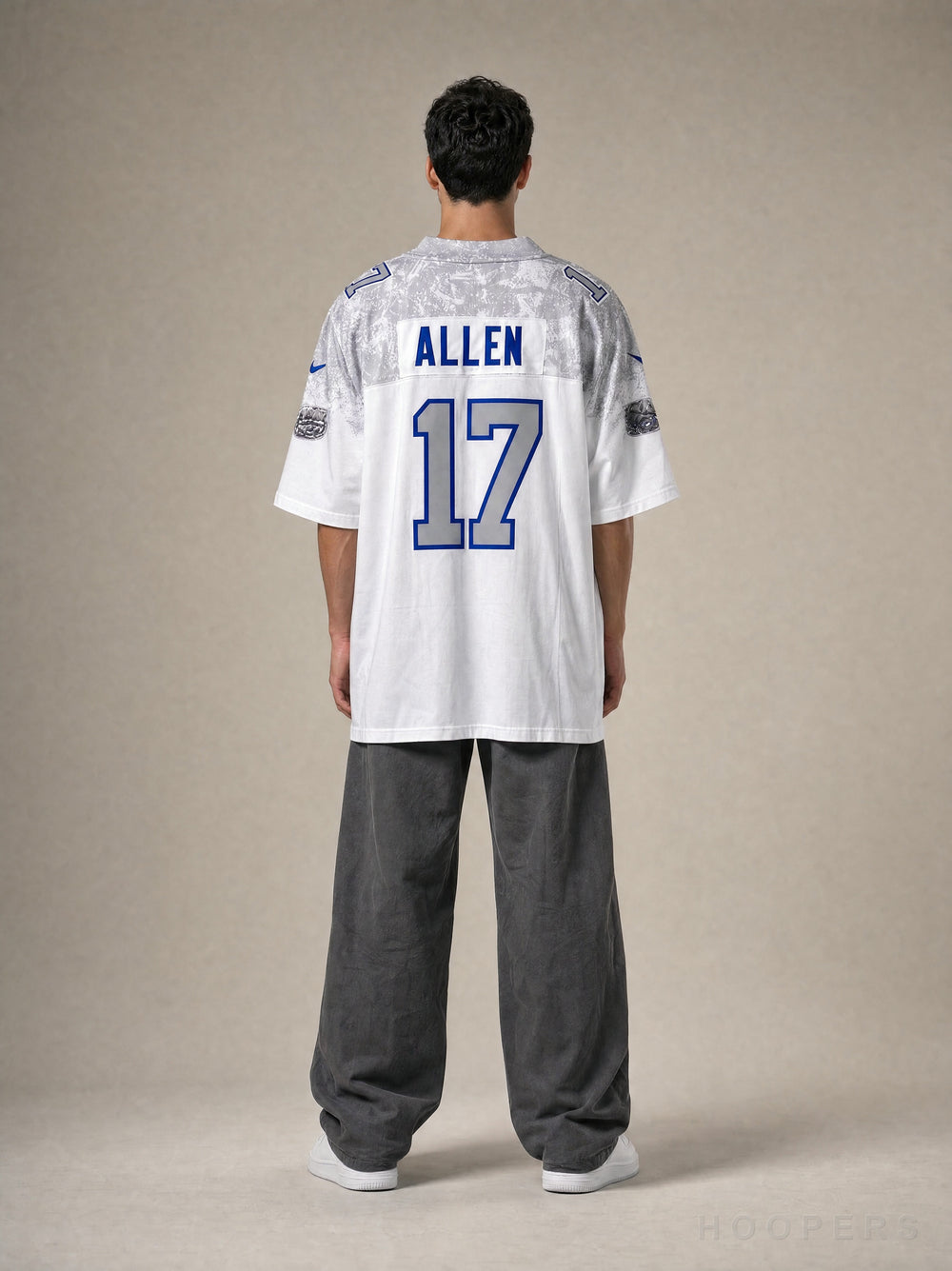 חולצת NFL בילס ג'וש אלן - גב עם השם ALLEN ומספר 17