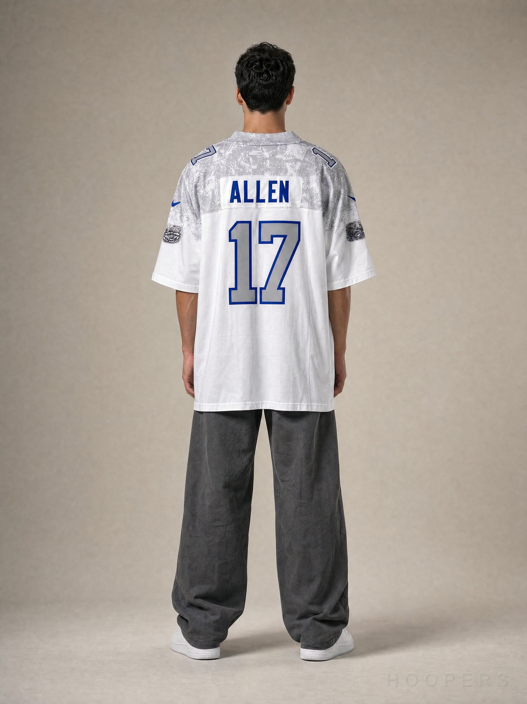 חולצת NFL בילס ג'וש אלן - גב עם השם ALLEN ומספר 17