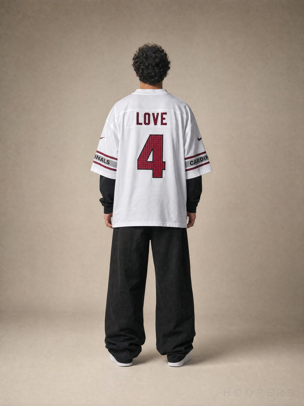 חולצת NFL קרדינלס - גב עם השם LOVE ומספר 4