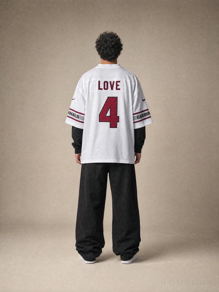 חולצת NFL קרדינלס - גב עם השם LOVE ומספר 4