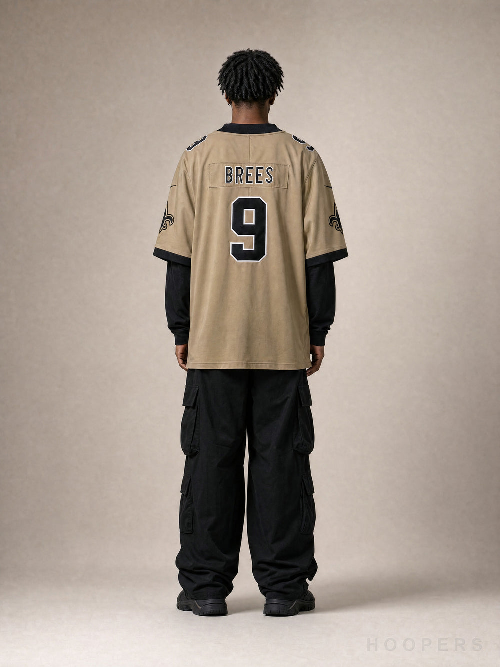 חולצת NFL סיינטס דרו בריס - גב עם השם BREES ומספר 9