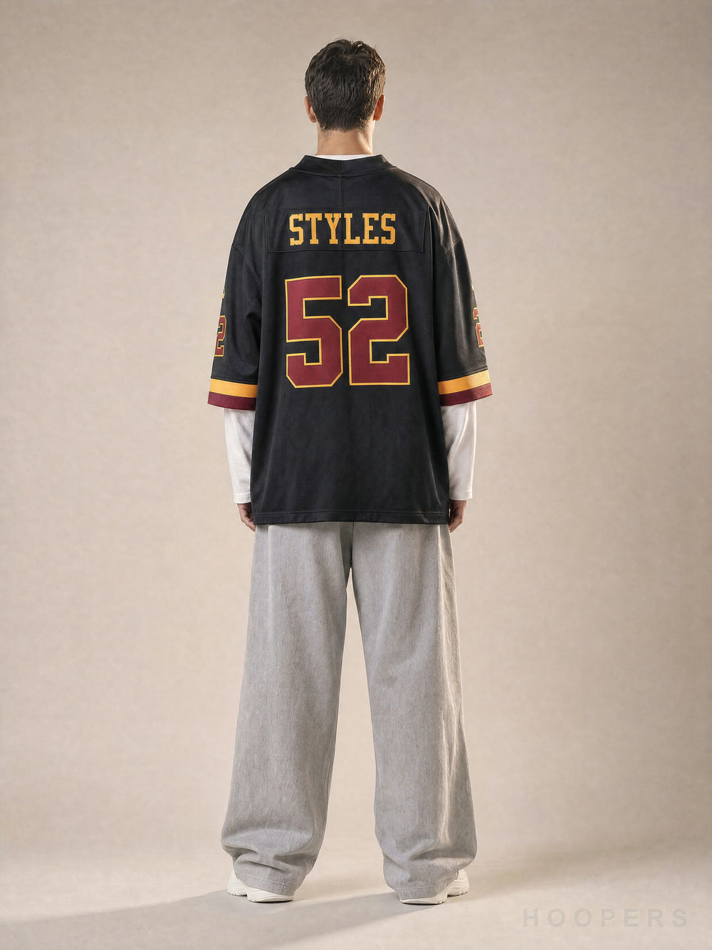 חולצת NFL קומנדרס - גב עם השם STYLES ומספר 52