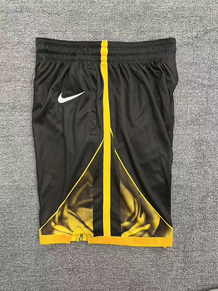 מכנסיי משחק שחורים גולדן סטייט- ילדים