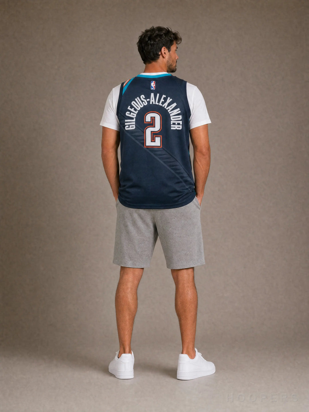 HOOPERS - מבט אחורי: גופיית GILGEOUS-ALEXANDER 2 אוקלהומה ת׳אנדר Navy