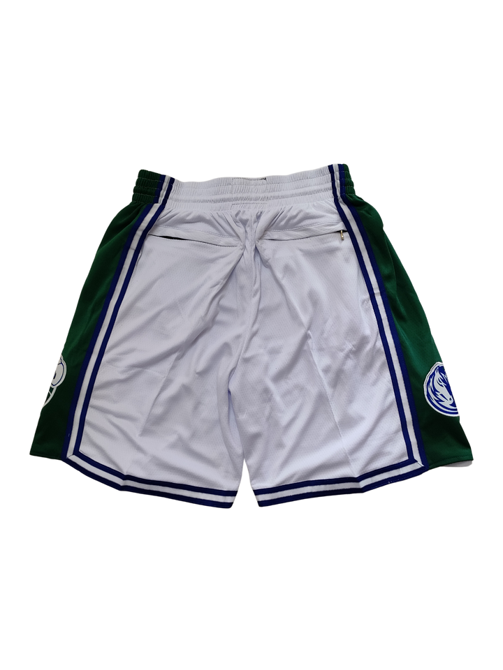 מכנסיי JUST DON לבן ירוק דאלאס מאבריקס