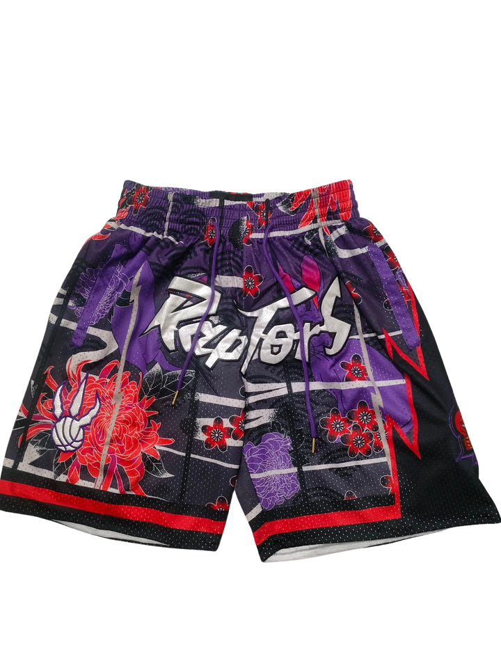 מכנסיי JUST DON שחור סגול טורונטו ראפטורס