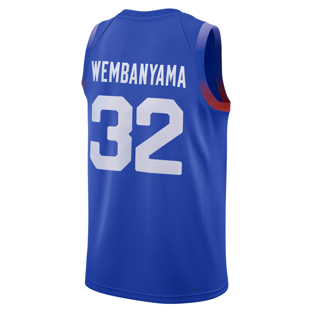 גופיית משחק כחולה נבחרת צרפת ויקטור וומבניאמה