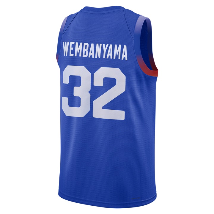 גופיית משחק כחולה נבחרת צרפת ויקטור וומבניאמה