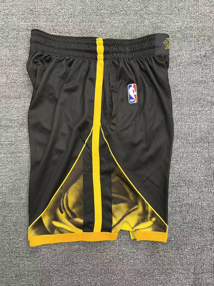 מכנסיי משחק שחורים גולדן סטייט- ילדים