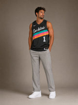 גופיית NBA ויקטור וומבניאמה סן אנטוניו ספרס – Black City Edition 2025/26