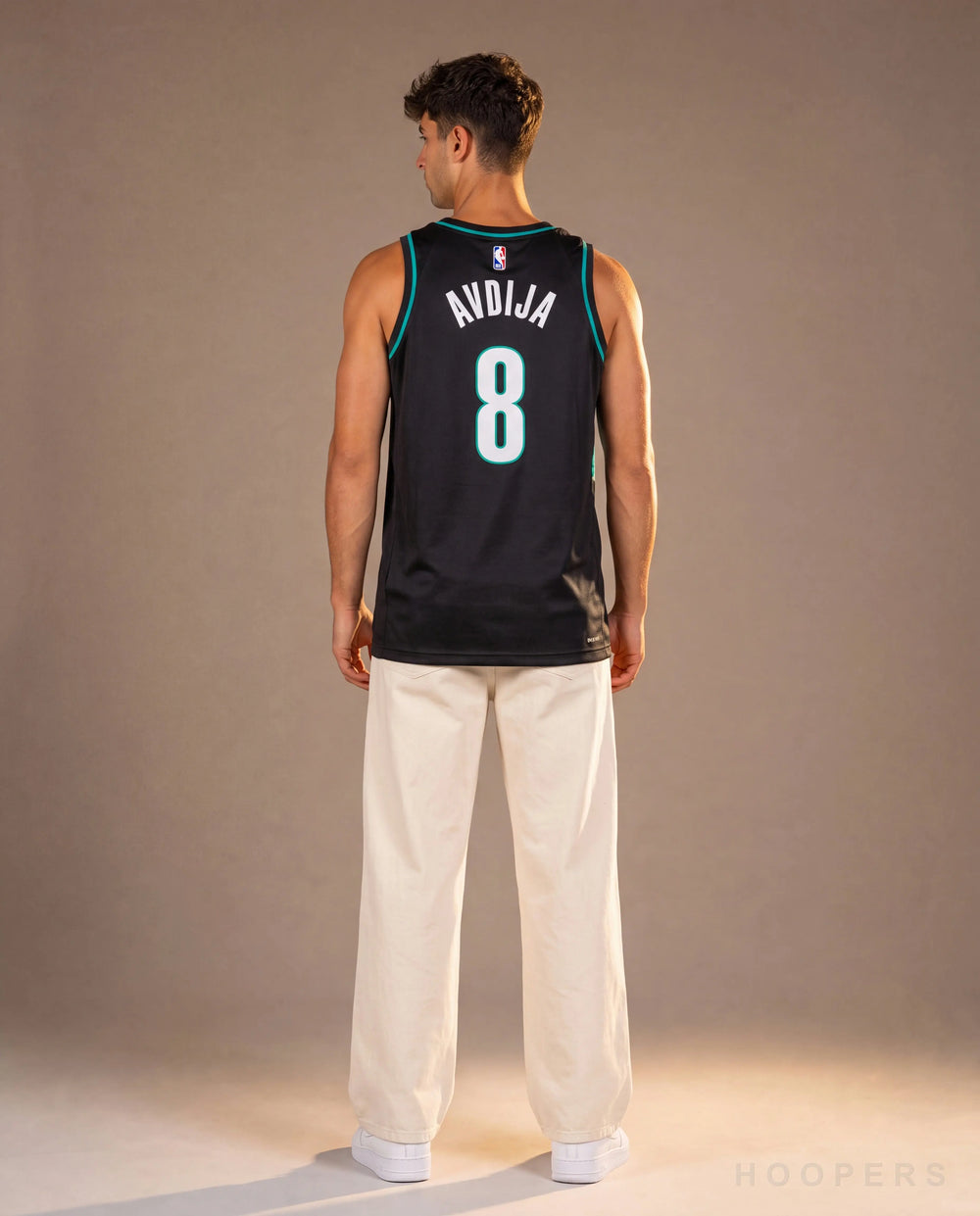 גופיית אבדיה פורטלנד City Edition שחור - גב AVDIJA 8 | HOOPERS