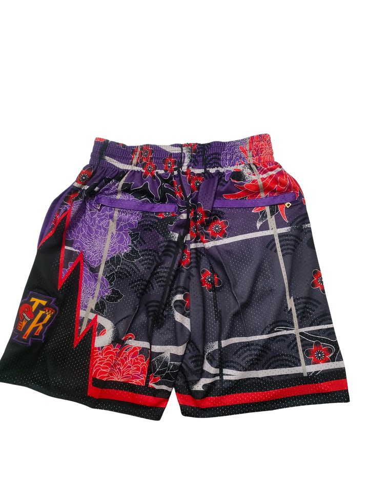 מכנסיי JUST DON שחור סגול טורונטו ראפטורס