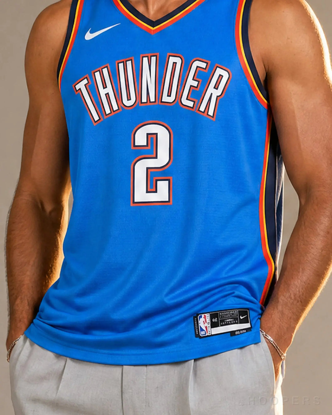 גופיית NBA אוקלהומה ת'אנדר HOOPERS - תקריב THUNDER