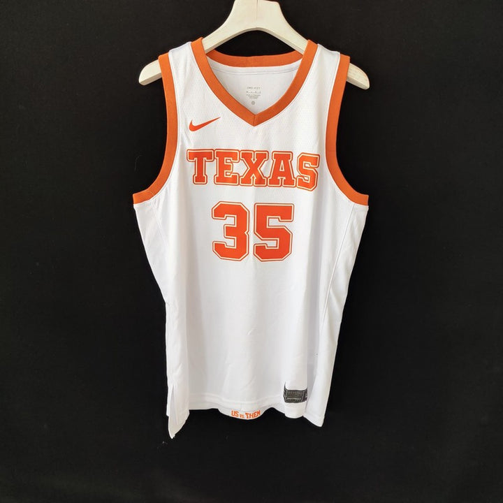 גופיית משחק לבנה קווין דוראנט מכללת טקסס