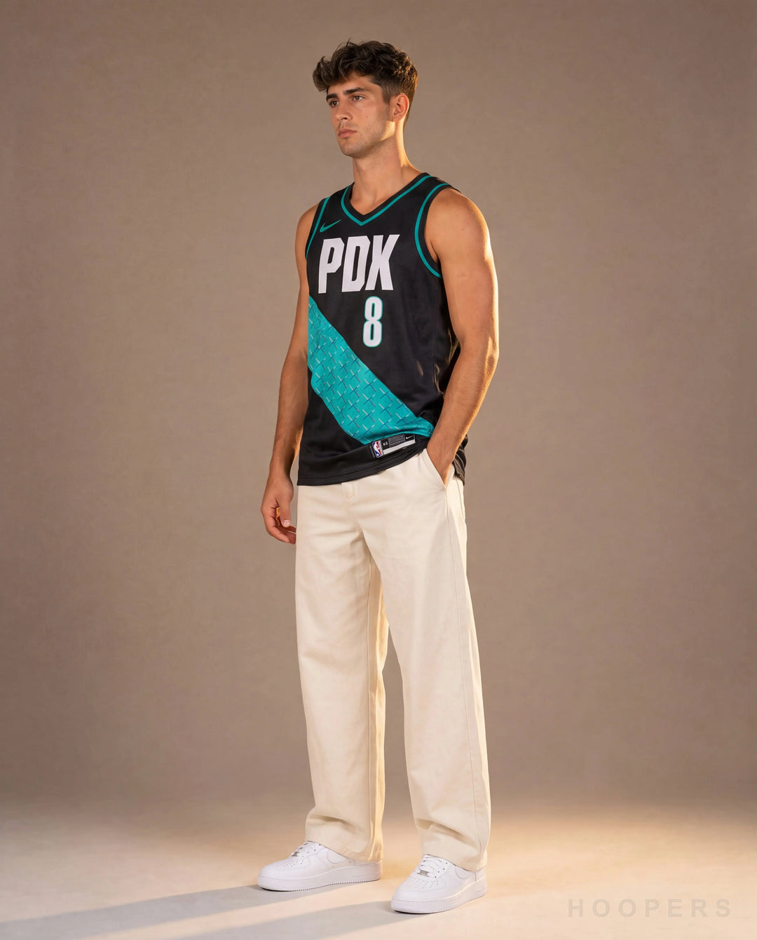 גופיית אבדיה פורטלנד City Edition שחור - צד PDX | HOOPERS