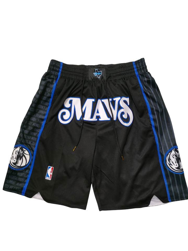 מכנסיי JUST DON שחור כחול דאלאס מאבריקס