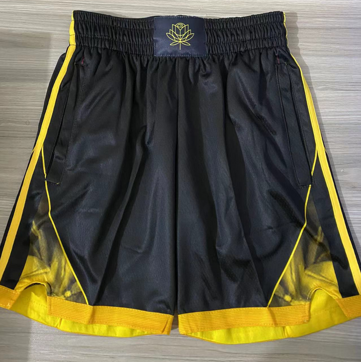 מכנסיי משחק שחורים גולדן סטייט- ילדים