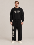 סווטשירט Fear of God Essentials – STATE שחור | HOOPERS