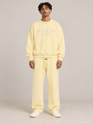 סווטשירט Fear of God Essentials – STATE צהוב חמאה