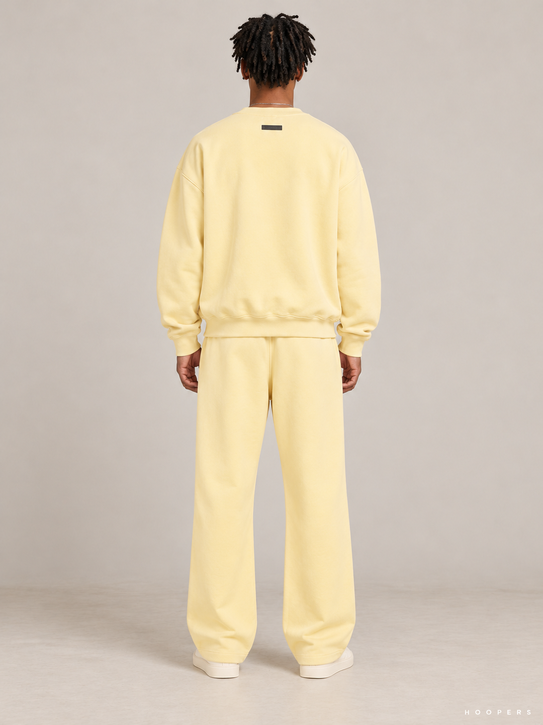 סווטשירט Fear of God Essentials – STATE צהוב חמאה – גב