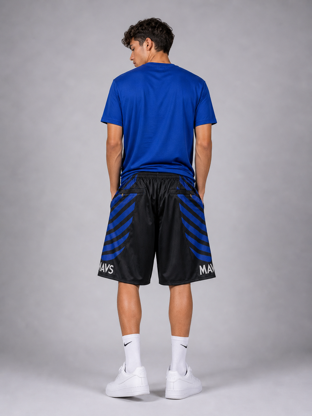 מכנסי NBA – Dallas Mavericks (דאלאס מאבריקס) שחור כחול | HOOPERS