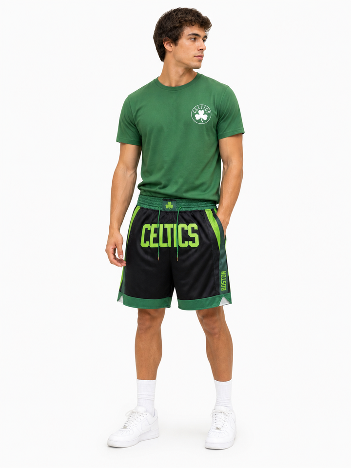 מכנסי NBA – Boston Celtics (בוסטון סלטיקס) שחור ירוק | HOOPERS