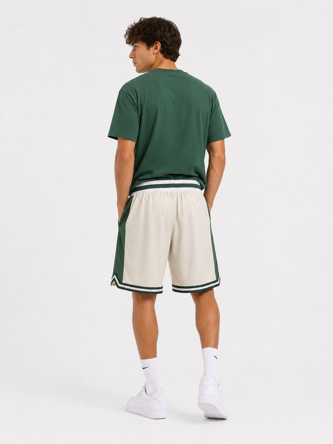 מכנסי NBA – Boston Celtics (בוסטון סלטיקס) שמנת ירוק | HOOPERS