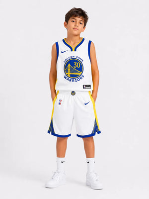 מכנסי NBA לילדים גולדן סטייט – לבן