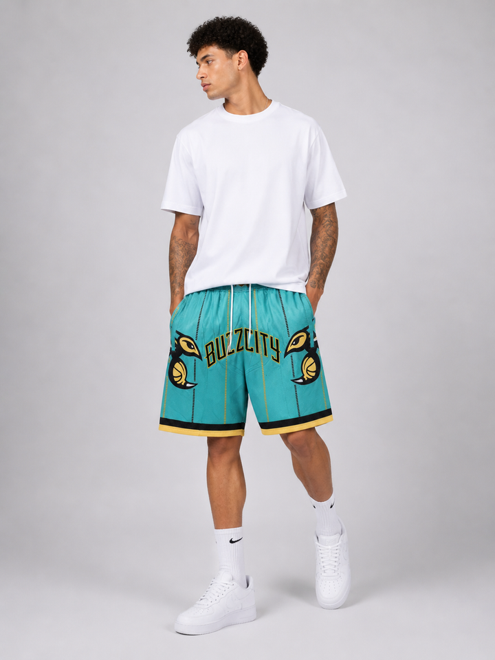 מכנסי NBA – Buzz City Charlotte Hornets טורקיז | HOOPERS