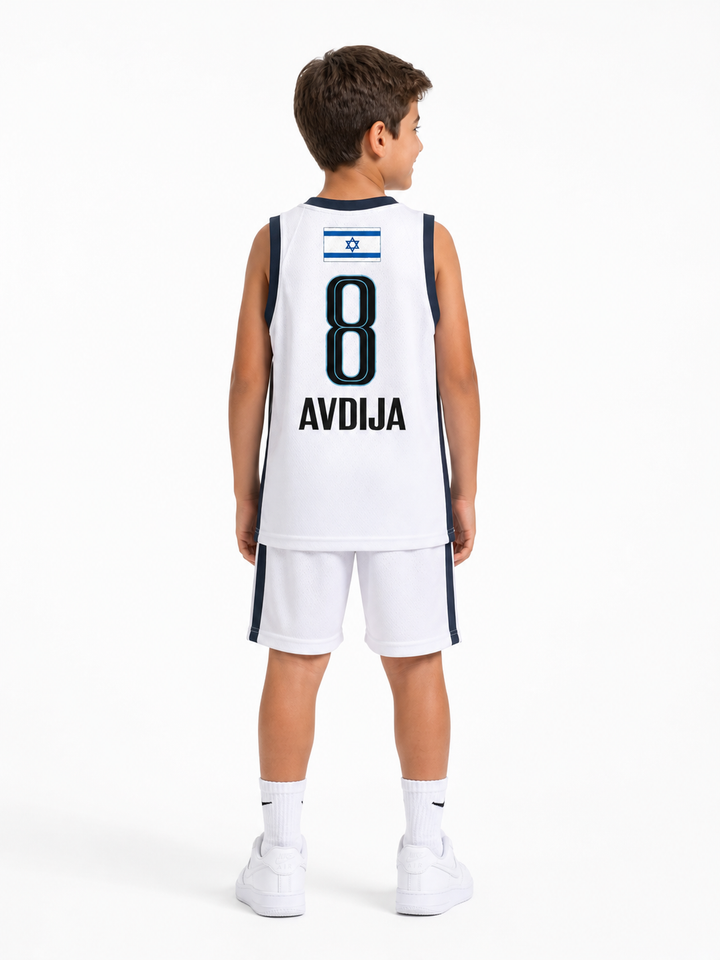 גופיית NBA דני אבדיה אולסטאר – WORLD לבן 2026 | HOOPERS - ילדים