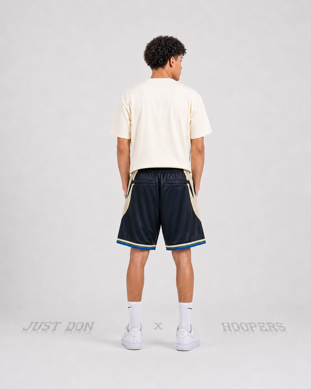מכנסי NBA – Milwaukee Bucks (מילווקי באקס) שחור קרם | HOOPERS