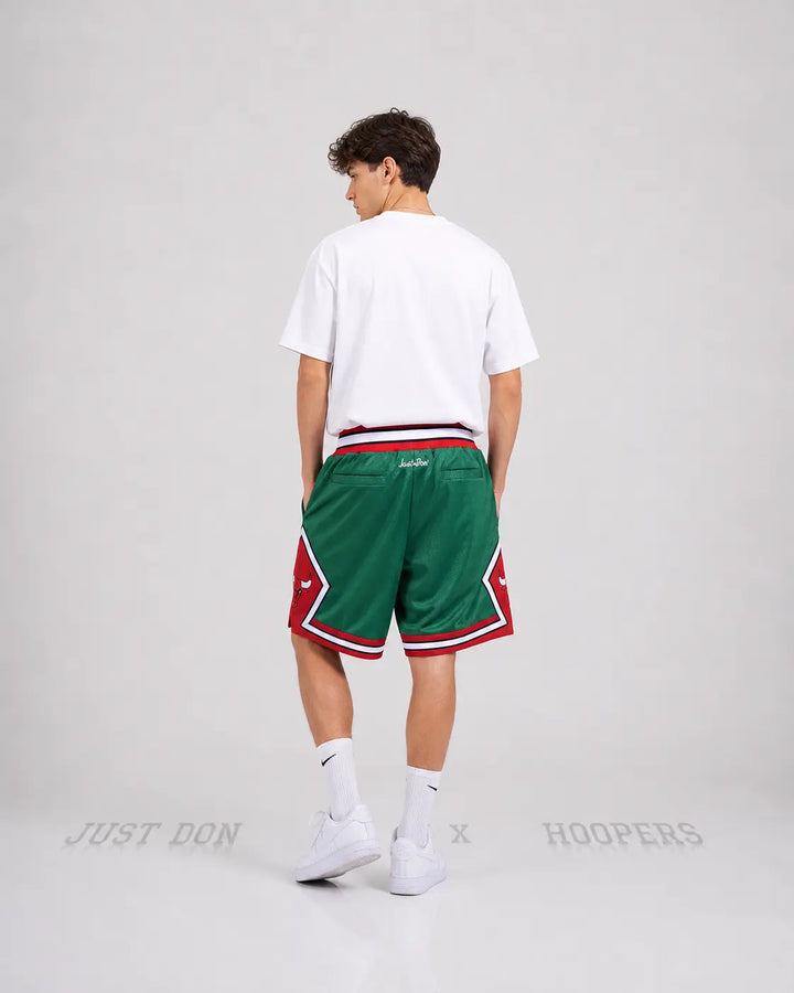 מכנסי NBA – Chicago Bulls (שיקגו בולס) ירוק אדום | HOOPERS 
