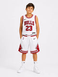 מכנסי NBA לילדים שיקגו בולס – לבן | HOOPERS