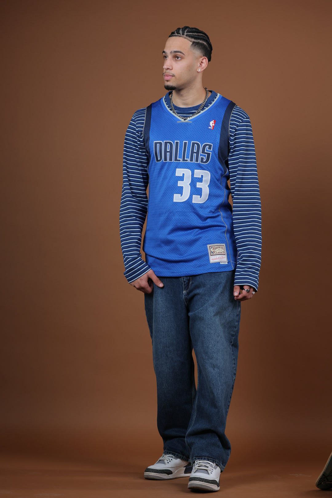 גופיית NBA גל מקל דאלאס מאבריקס – רטרו כחול 33 | HOOPERS