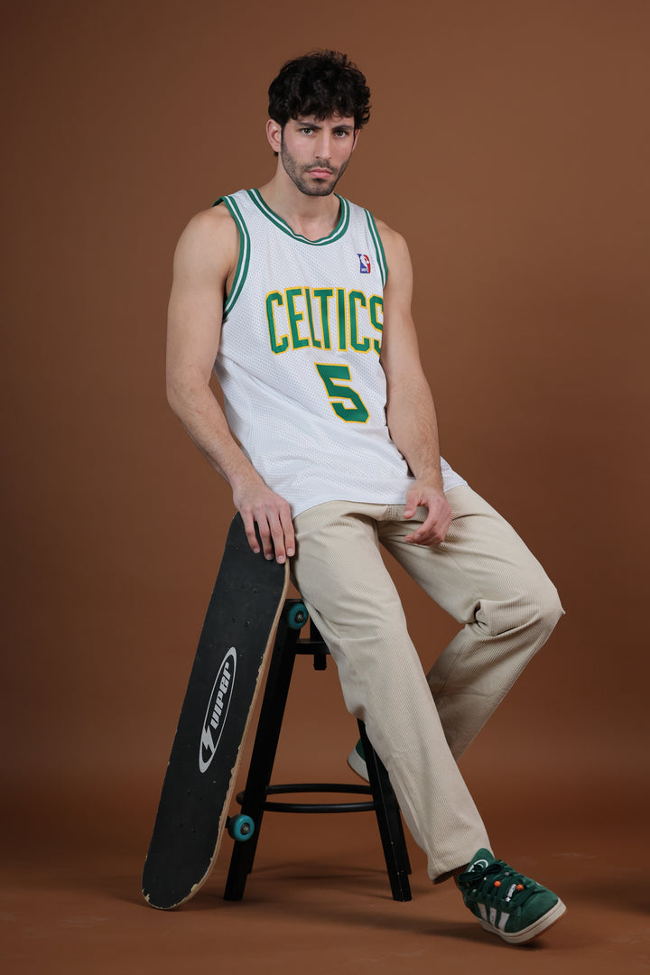 גופיית NBA קווין גארנט בוסטון סלטיקס – רטרו 1997/98 לבנה | HOOPERS