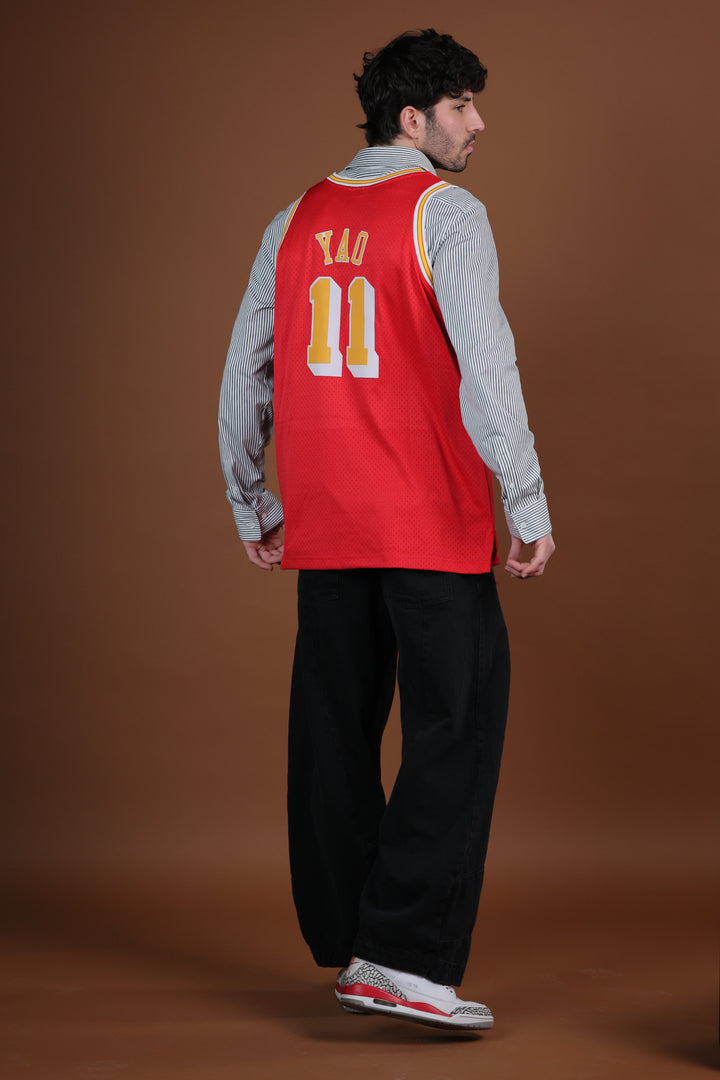 גופיית NBA יאו מינג יוסטון רוקטס – רטרו 2004/05 | HOOPERS