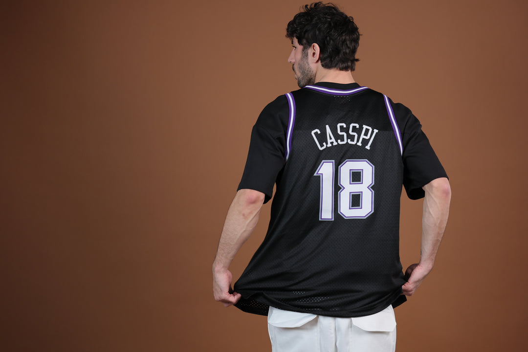 גופיית NBA עומרי כספי סקרמנטו קינגס – רטרו שחור  | HOOPERS