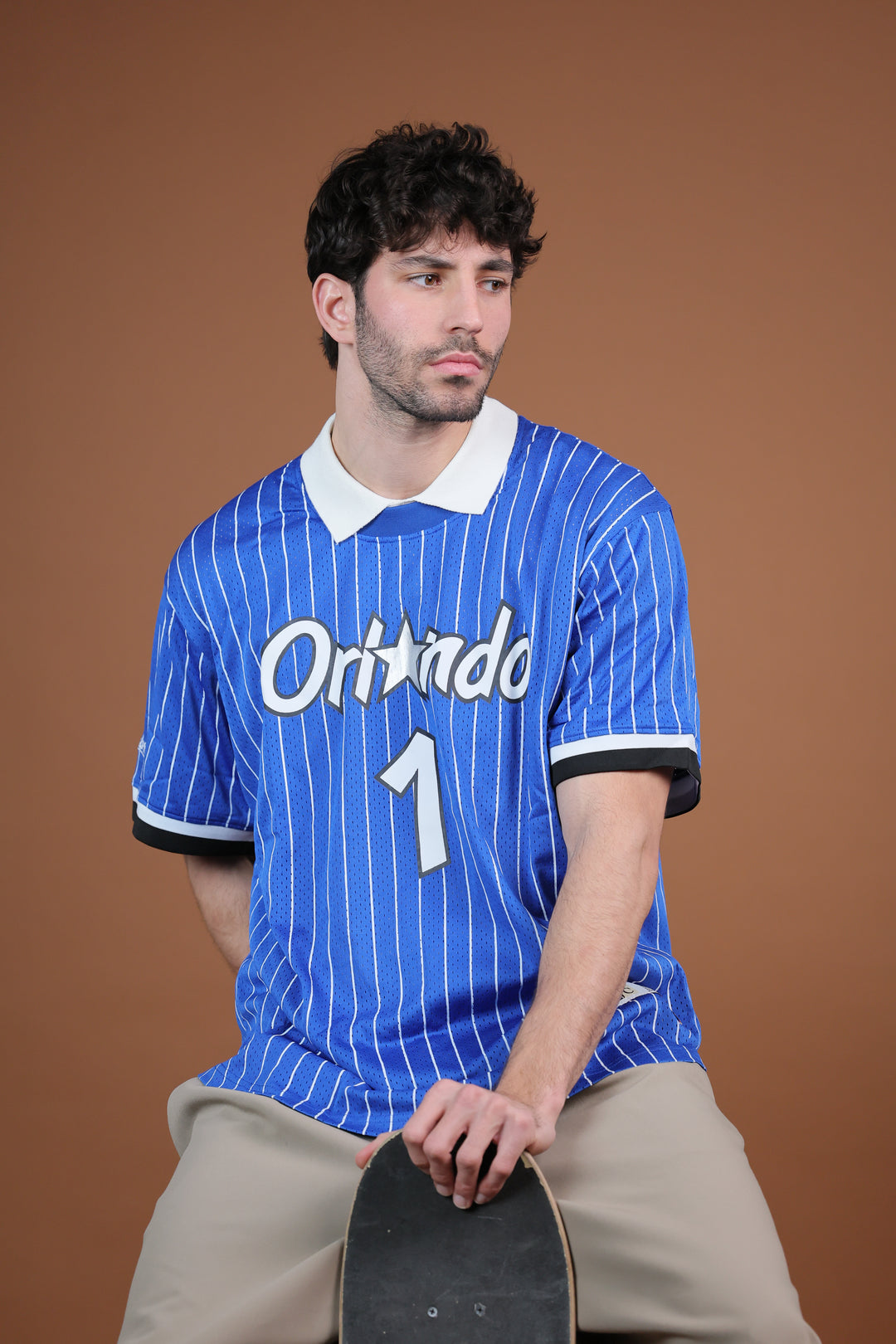 חולצת NBA פני הארדווי אורלנדו מג’יק – רטרו פסים כחול | HOOPERS