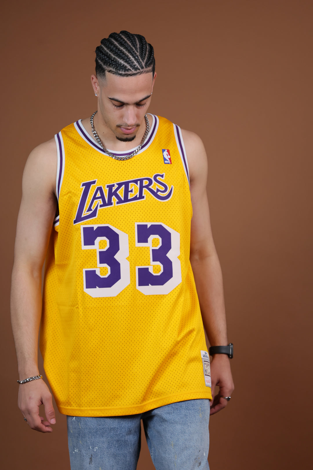 גופיית NBA קארים עבדול-ג’באר לוס אנג’לס לייקרס – רטרו 1984/85 | HOOPERS