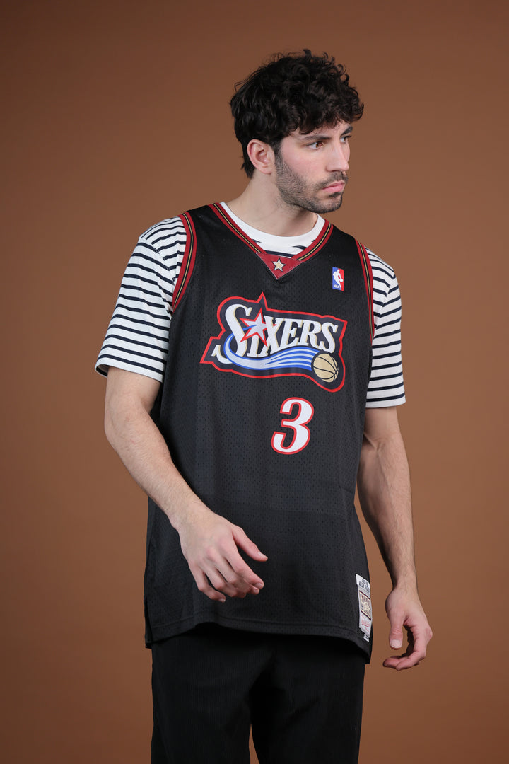 גופיית NBA אלן אייברסון פילדלפיה סיקסרס – רטרו 1997/98 | HOOPERS