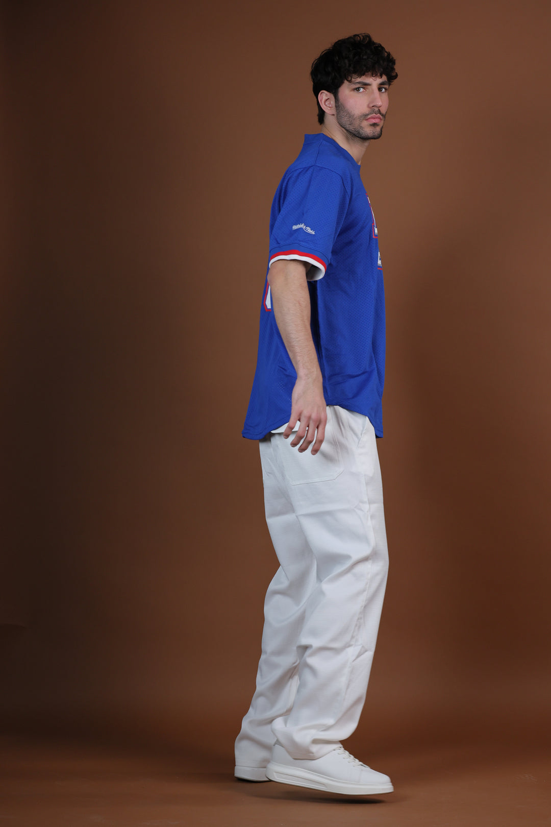 חולצת NBA אלן אייברסון פילדלפיה 76ers – כחול מהדורת רטרו 2000/01 | HOOPERS