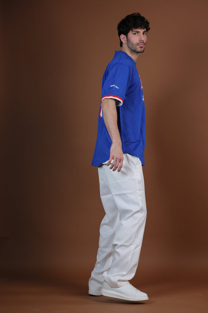 חולצת NBA אלן אייברסון פילדלפיה 76ers – כחול מהדורת רטרו 2000/01 | HOOPERS