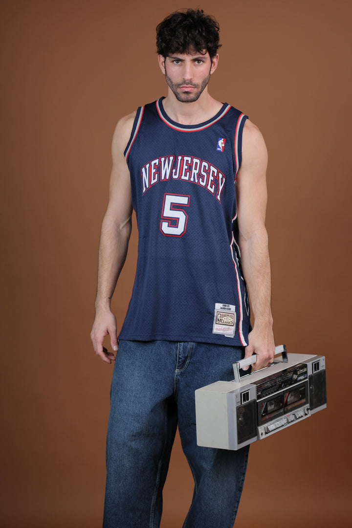 גופיית NBA ג’ייסון קיד ניו ג’רזי נטס – כחול כהה מהדורת רטרו 2006/07 | HOOPERS