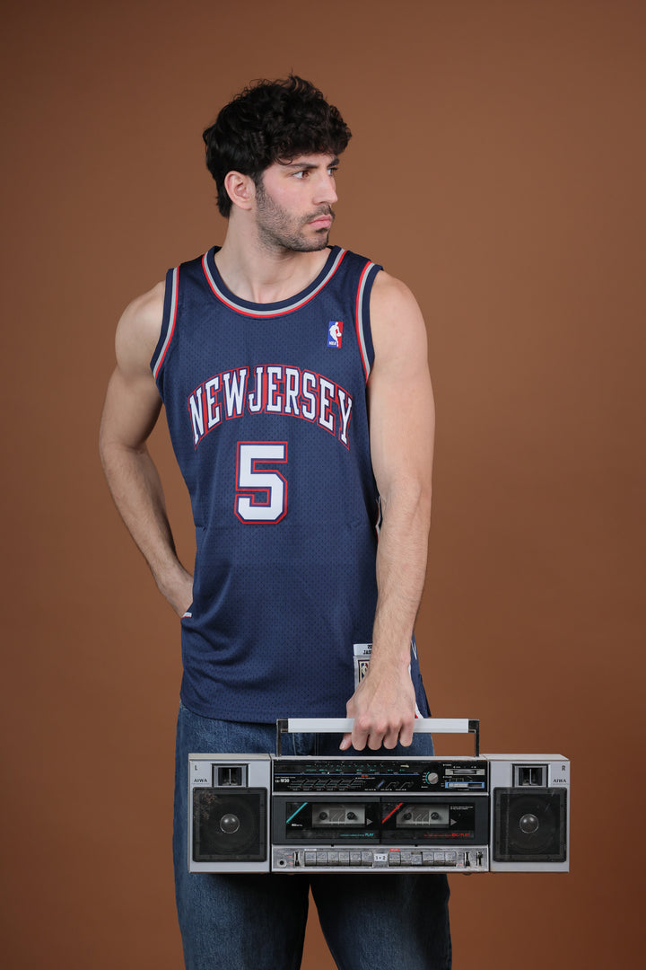 גופיית NBA ג’ייסון קיד ניו ג’רזי נטס – כחול כהה מהדורת רטרו 2006/07 | HOOPERS