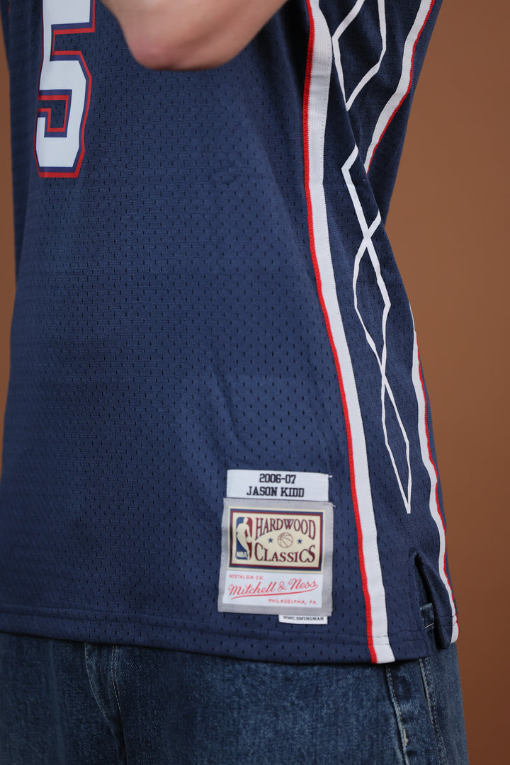 גופיית NBA ג’ייסון קיד ניו ג’רזי נטס – כחול כהה מהדורת רטרו 2006/07 | HOOPERS